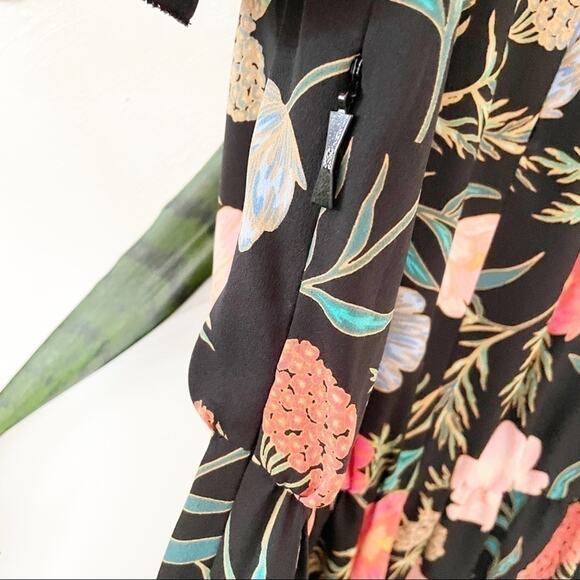 Kate Spade Black Floral Blossom Cold Shoulder Dress XS - Picture 10 of 10